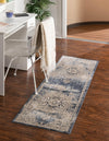 Coastal Manor Collection Area Rug -  Pelican Runner Navy Blue  lifestyle 77