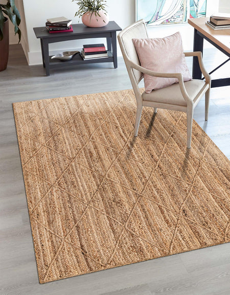 Woven Seaside Jute Collection Area Rug - Harbor Cove