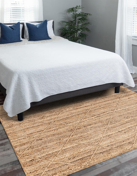 Woven Seaside Jute Collection Area Rug - Harbor Cove