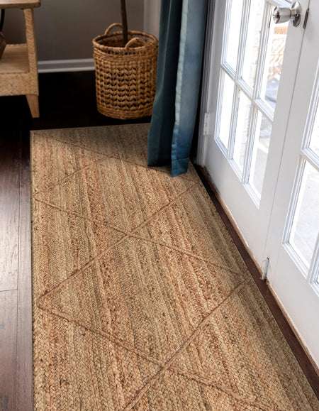 Woven Seaside Jute Collection Area Rug - Harbor Cove