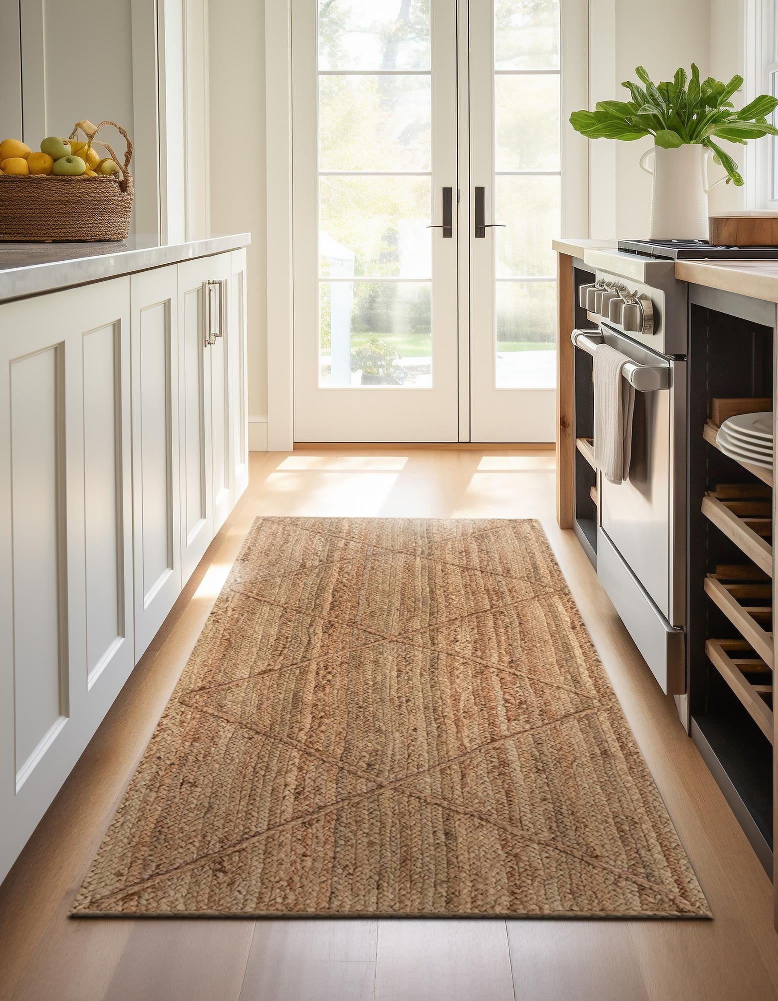 Woven Seaside Jute Collection Area Rug - Harbor Cove