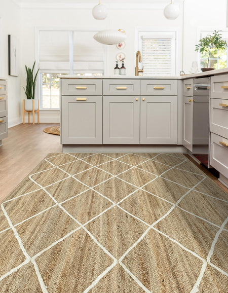 Woven Seaside Jute Collection Area Rug - Harbor Cove