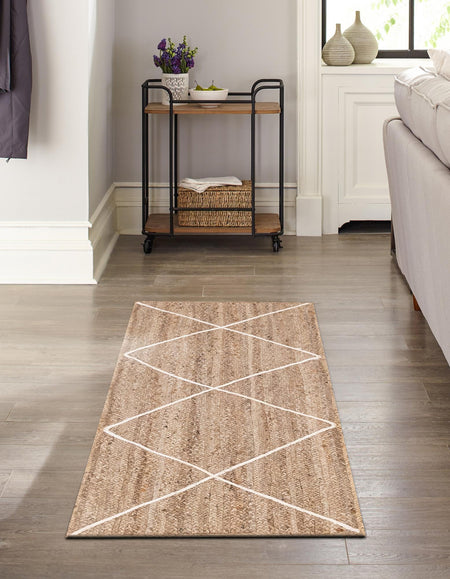 Woven Seaside Jute Collection Area Rug - Harbor Cove