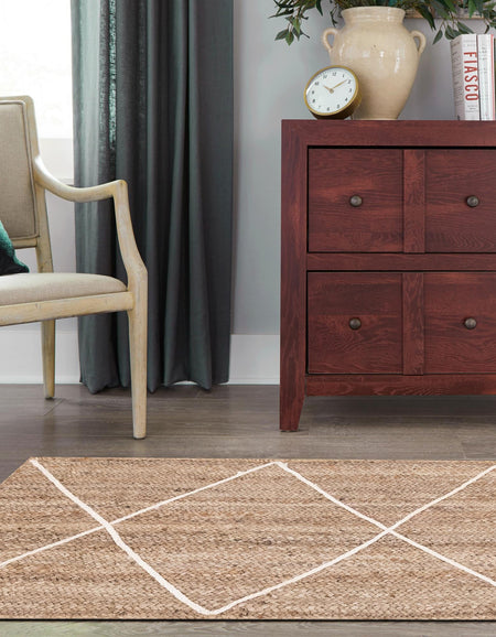 Woven Seaside Jute Collection Area Rug - Harbor Cove