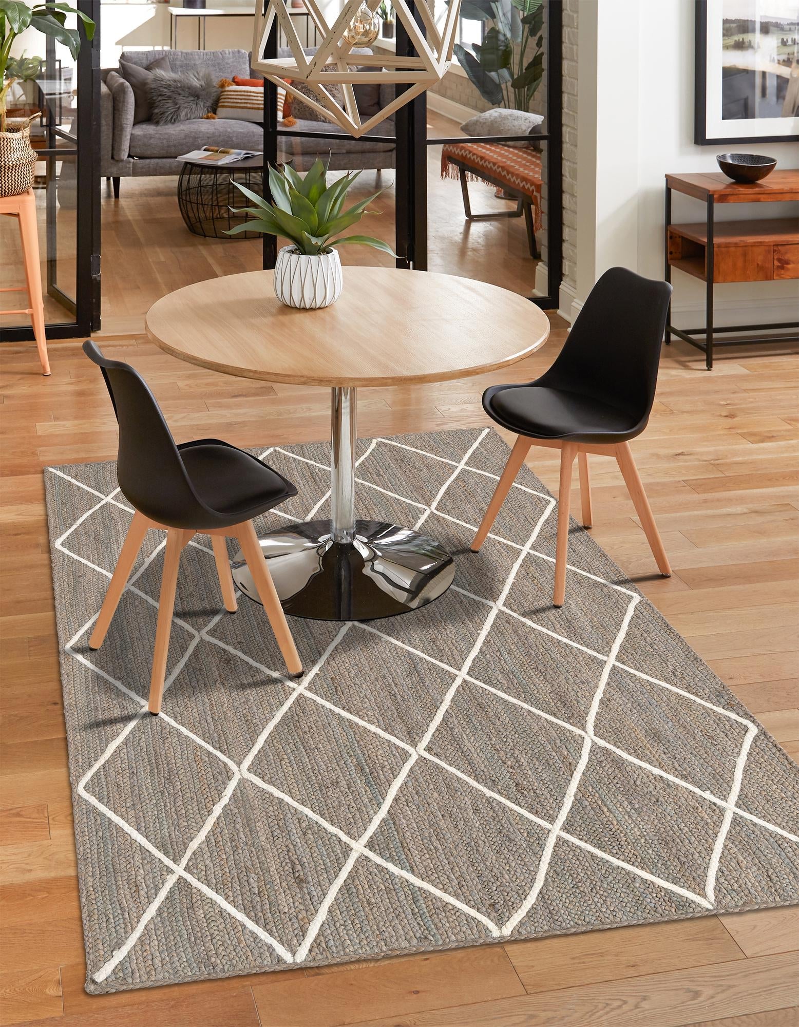 Woven Seaside Jute Collection Area Rug - Harbor Cove