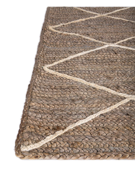 Woven Seaside Jute Collection Area Rug - Harbor Cove