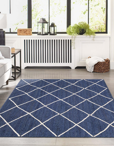 Woven Seaside Jute Collection Area Rug - Harbor Cove