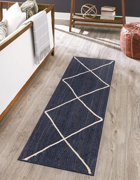 Woven Seaside Jute Collection Area Rug - Harbor Cove