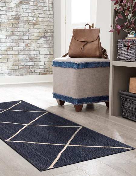 Woven Seaside Jute Collection Area Rug - Harbor Cove