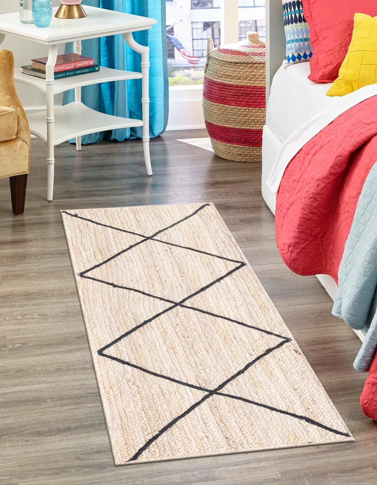 Woven Seaside Jute Collection Area Rug - Harbor Cove