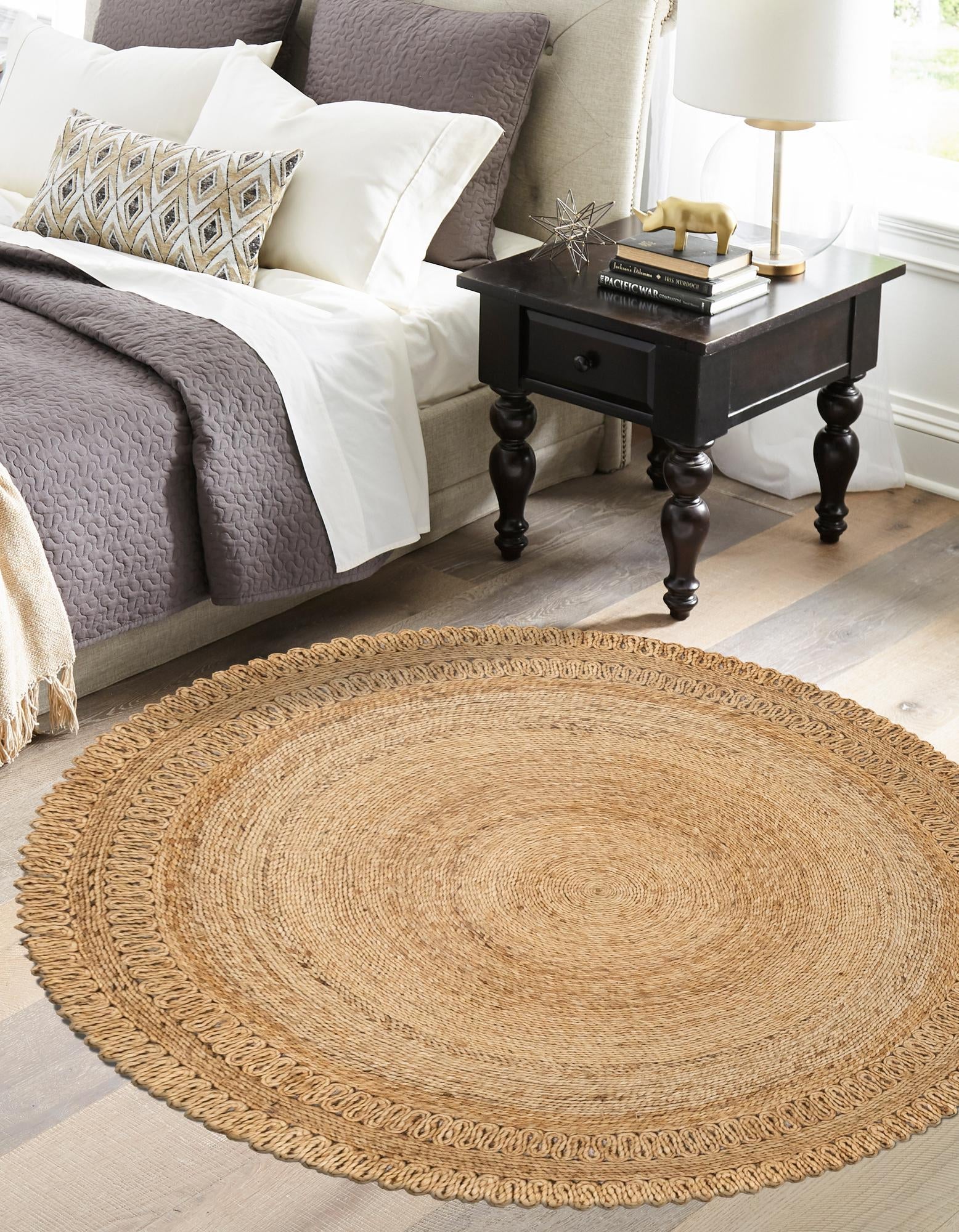 Woven Seaside Jute Collection Area Rug - Seaside