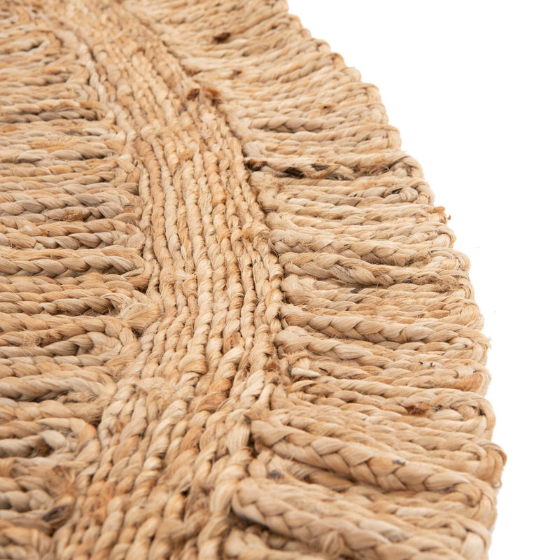 Woven Seaside Jute Collection Area Rug - Seaside Round Natural  lifestyle 16