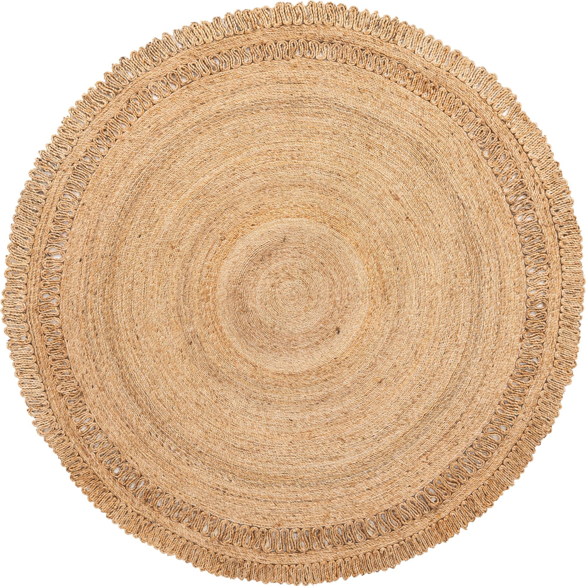 Woven Seaside Jute Collection Area Rug - Seaside