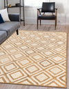 Woven Seaside Jute Collection Area Rug - Marina Rectangle Natural  lifestyle 7