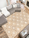 Woven Seaside Jute Collection Area Rug - Marina Rectangle Natural  lifestyle 17