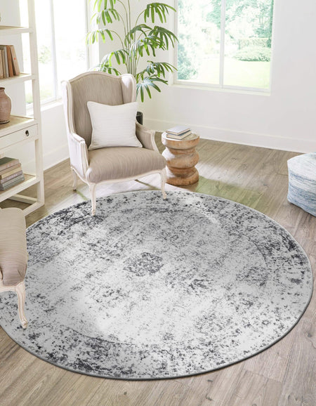 Riviera Elegance Collection Area Rug - Antibes (Gray)