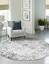 Riviera Elegance Collection Area Rug - Antibes (Gray)