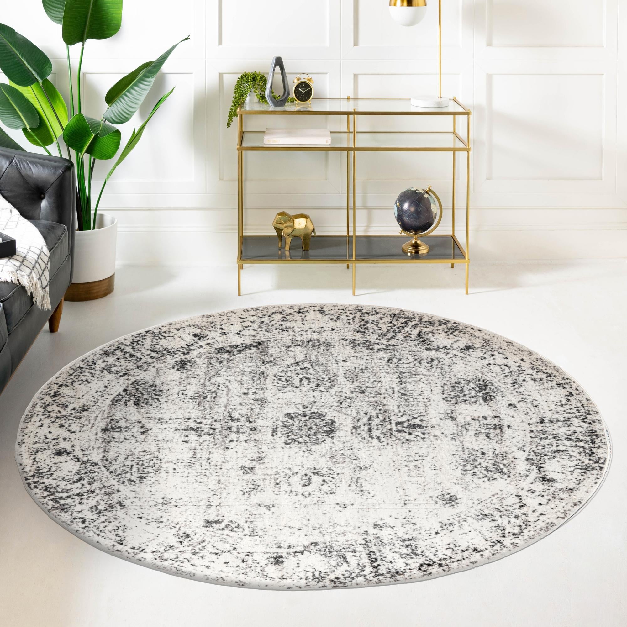 Riviera Elegance Collection Area Rug - Antibes (Gray)