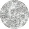 Riviera Elegance Collection Area Rug -  Monaco (Gray) Round Gray Main