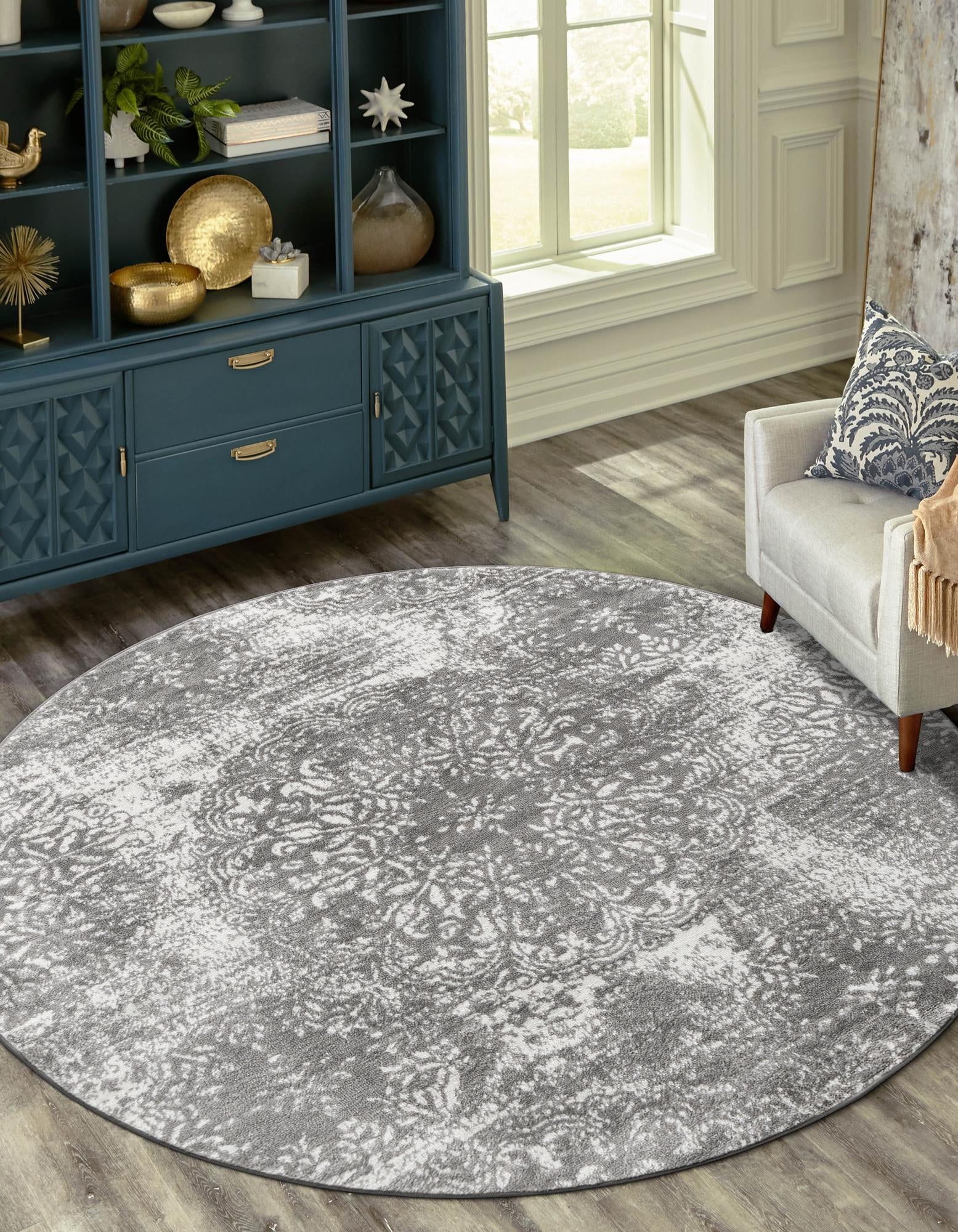 Riviera Elegance Collection Area Rug -  Monaco (Gray)