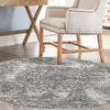 Riviera Elegance Collection Area Rug -  Monaco (Gray) Round Gray  lifestyle 56