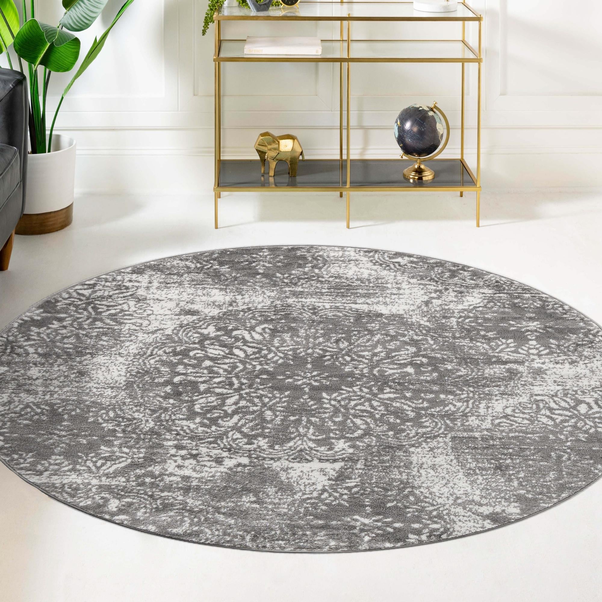 Riviera Elegance Collection Area Rug -  Monaco (Gray)