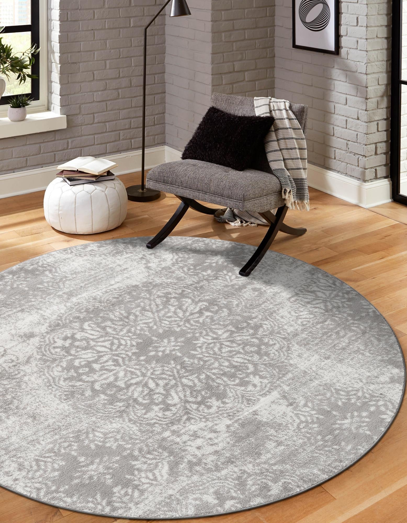 Riviera Elegance Collection Area Rug -  Monaco (Light Gray)