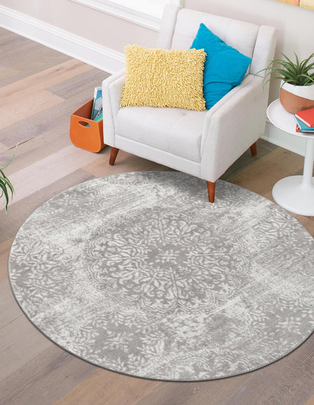 Riviera Elegance Collection Area Rug -  Monaco (Light Gray)