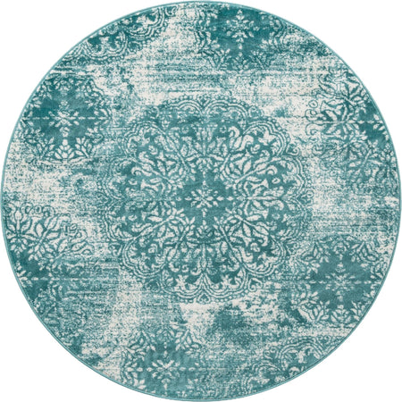 Riviera Elegance Collection Area Rug -  Monaco (Turquoise)