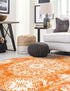 Riviera Elegance Collection Area Rug -  Monaco (Orange)