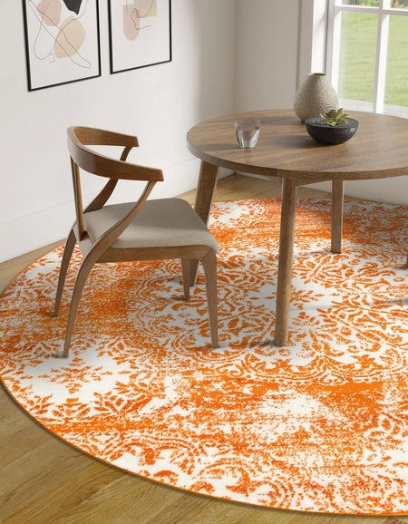 Riviera Elegance Collection Area Rug -  Monaco (Orange)