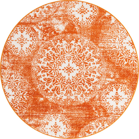 Riviera Elegance Collection Area Rug -  Monaco (Orange)