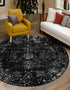 Riviera Elegance Collection Area Rug - Antibes (Black)