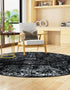 Riviera Elegance Collection Area Rug - Antibes (Black)