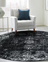 Riviera Elegance Collection Area Rug - Antibes (Black)