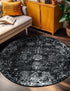 Riviera Elegance Collection Area Rug - Antibes (Black)