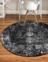 Riviera Elegance Collection Area Rug - Antibes (Black)