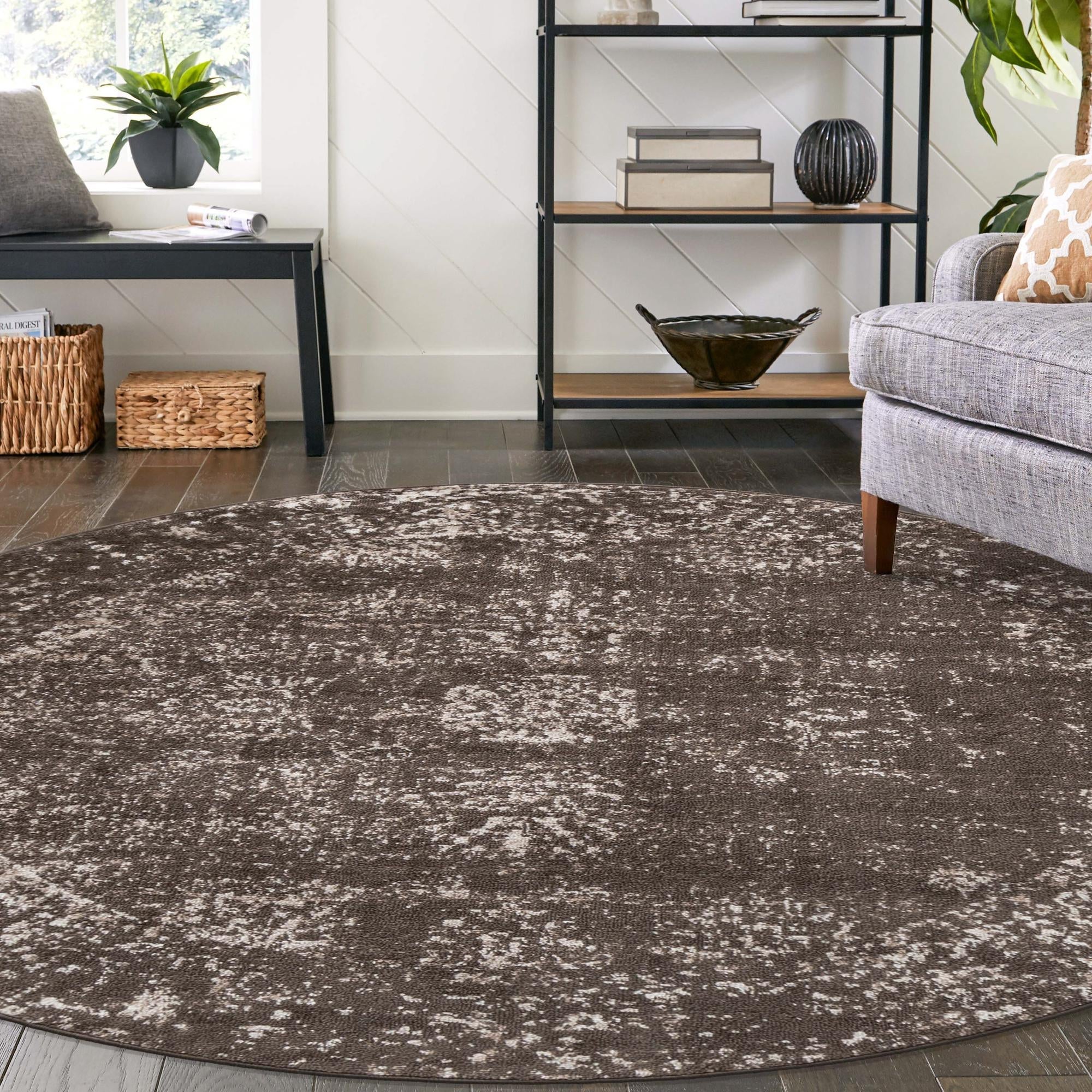 Riviera Elegance Collection Area Rug - Antibes (Brown)