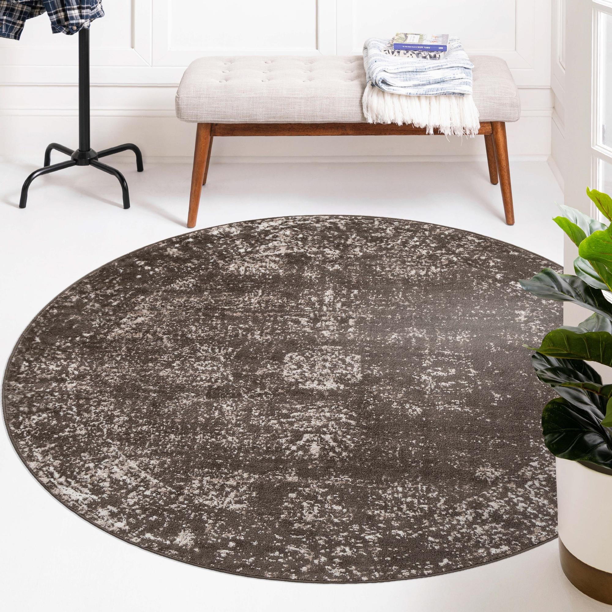 Riviera Elegance Collection Area Rug - Antibes (Brown)