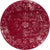 Riviera Elegance Collection Area Rug - Antibes (Burgundy) Round Burgundy Main