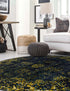 Riviera Elegance Collection Area Rug - Antibes (Navy Blue)