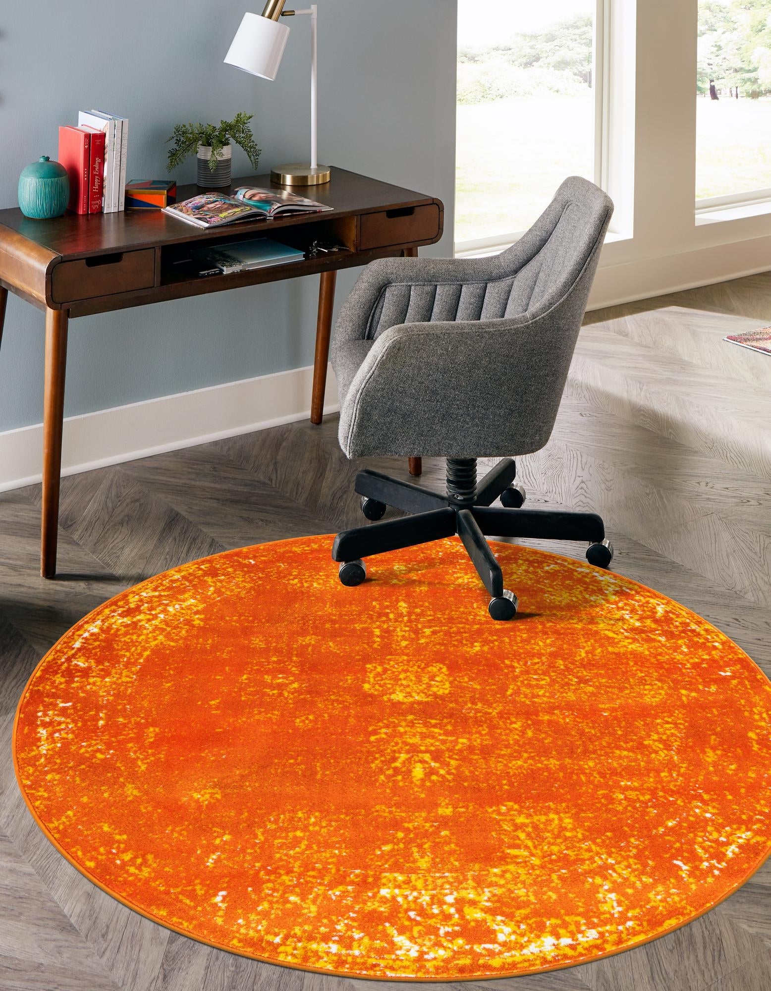 Riviera Elegance Collection Area Rug - Antibes (Orange)