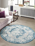 Riviera Elegance Collection Area Rug -  Menton (Blue)