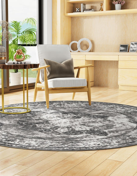 Riviera Elegance Collection Area Rug -  Menton (Gray)