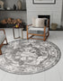 Riviera Elegance Collection Area Rug -  Menton (Gray)