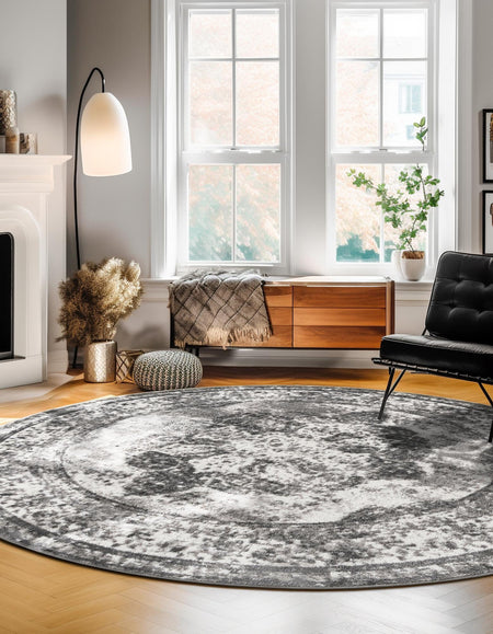 Riviera Elegance Collection Area Rug -  Menton (Gray)