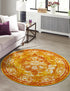 Riviera Elegance Collection Area Rug -  Menton (Orange)