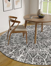 Riviera Elegance Collection Area Rug -  Eze Round Dark Gray  lifestyle 19