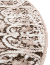 Riviera Elegance Collection Area Rug -  Eze Round Brown  lifestyle 191