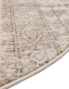 Cascade Range Collection Area Rug -  Rainier Round Ivory  lifestyle 13